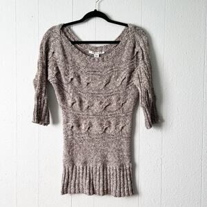 American Rag Womens Sweater L Cotton Y2K Stretch Retro Preppy Academia Workwear